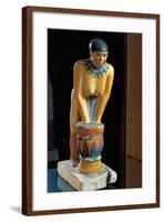 Statue Depicting Woman Filtering Barley to Make Beer-null-Framed Giclee Print