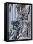Statue Detail of the Opera Garnier, Opera, Paris, France-Walter Bibikow-Framed Stretched Canvas