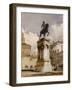 Statue équestre du Colleone de Verrochio à Venise, place San Giovanni et Paolo-Richard Parkes Bonington-Framed Giclee Print
