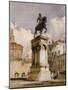 Statue équestre du Colleone de Verrochio à Venise, place San Giovanni et Paolo-Richard Parkes Bonington-Mounted Giclee Print