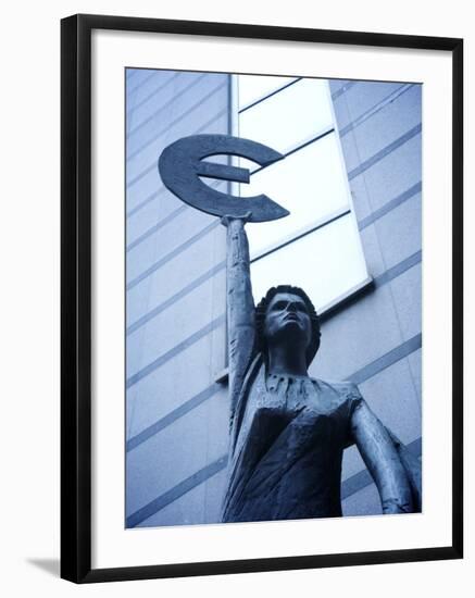 Statue, European Parliament, Brussels, Belgium-Neil Farrin-Framed Photographic Print