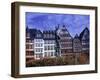 Statue, Garden and Building Facade, Frankfurt, Germany-Peter Adams-Framed Premium Photographic Print