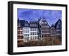 Statue, Garden and Building Facade, Frankfurt, Germany-Peter Adams-Framed Premium Photographic Print