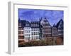 Statue, Garden and Building Facade, Frankfurt, Germany-Peter Adams-Framed Premium Photographic Print