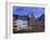 Statue, Garden and Building Facade, Frankfurt, Germany-Peter Adams-Framed Premium Photographic Print