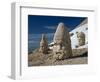 Statue Heads of Zeus, Antiochos and Tyche, West Terrace at Nemrut Dag, Anatolia, Turkey Minor-Woolfitt Adam-Framed Photographic Print