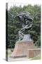 Statue in a Garden-null-Stretched Canvas