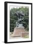 Statue in a Garden-null-Framed Giclee Print