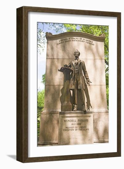 Statue in Boston Commons-Joseph Sohm-Framed Photographic Print