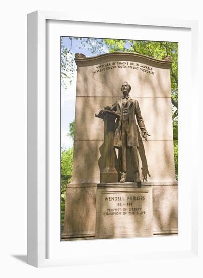 Statue in Boston Commons-Joseph Sohm-Framed Photographic Print