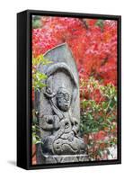 Statue in Daisho-In Buddhist Temple, Miyajima Island, Hiroshima Prefecture, Honshu, Japan, Asia-Christian Kober-Framed Stretched Canvas