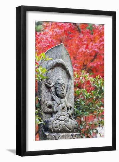 Statue in Daisho-In Buddhist Temple, Miyajima Island, Hiroshima Prefecture, Honshu, Japan, Asia-Christian Kober-Framed Photographic Print