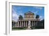 Statue in Front of a Church, Basilica of St Paul Outside the Walls, Rome, Lazio, Italy-null-Framed Giclee Print