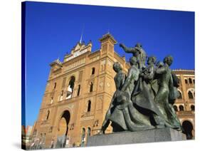 Statue in Front of the Bullring in the Plaza De Toros in Madrid, Spain, Europe-Nigel Francis-Stretched Canvas