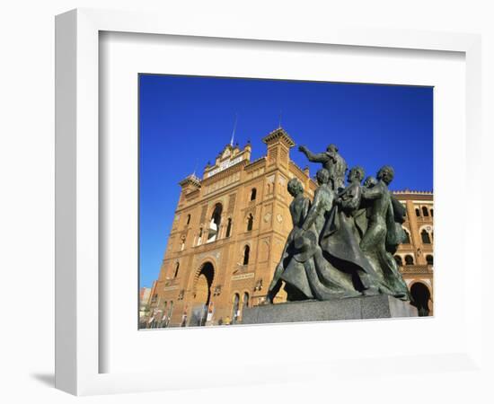 Statue in Front of the Bullring in the Plaza De Toros in Madrid, Spain, Europe-Nigel Francis-Framed Photographic Print