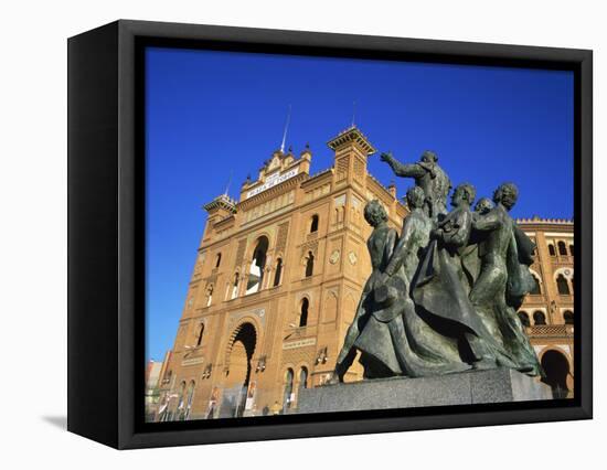 Statue in Front of the Bullring in the Plaza De Toros in Madrid, Spain, Europe-Nigel Francis-Framed Stretched Canvas