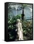 Statue in Glasshouse at the Botanic Gardens, Glasgow, Scotland, United Kingdom-Adam Woolfitt-Framed Stretched Canvas