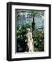 Statue in Glasshouse at the Botanic Gardens, Glasgow, Scotland, United Kingdom-Adam Woolfitt-Framed Photographic Print