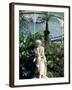 Statue in Glasshouse at the Botanic Gardens, Glasgow, Scotland, United Kingdom-Adam Woolfitt-Framed Photographic Print