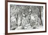 Statue in Jardin Luxemburg Paris, 2003-Vincent Alexander Booth-Framed Giclee Print