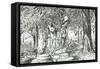 Statue in Jardin Luxemburg Paris, 2003-Vincent Alexander Booth-Framed Stretched Canvas