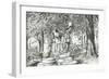 Statue in Jardin Luxemburg Paris, 2003-Vincent Alexander Booth-Framed Giclee Print