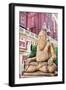 Statue in Laxmi Narayan Temple-Marina Pissarova-Framed Photographic Print