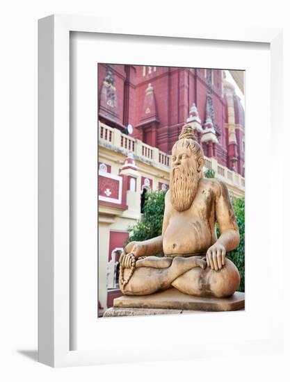 Statue in Laxmi Narayan Temple-Marina Pissarova-Framed Photographic Print