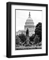 Statue in Memory of James A.Carfield before the Capitol Building, US Congress, Washington D.C-Philippe Hugonnard-Framed Photographic Print