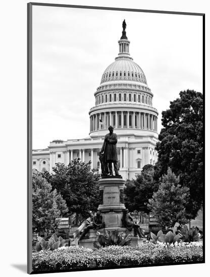 Statue in Memory of James A.Carfield before the Capitol Building, US Congress, Washington D.C-Philippe Hugonnard-Mounted Photographic Print