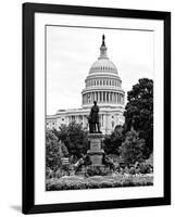 Statue in Memory of James A.Carfield before the Capitol Building, US Congress, Washington D.C-Philippe Hugonnard-Framed Photographic Print