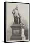 Statue in Nelson-Square-null-Framed Stretched Canvas