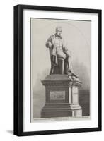 Statue in Nelson-Square-null-Framed Giclee Print