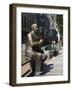 Statue in Quincy Market, Boston, Massachusetts, New England, USA-Amanda Hall-Framed Photographic Print