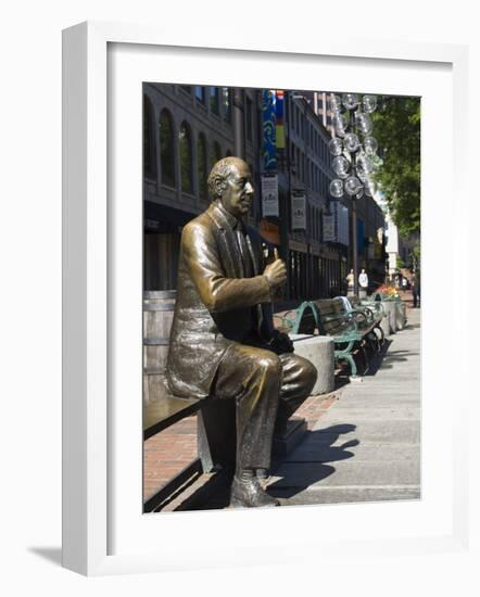 Statue in Quincy Market, Boston, Massachusetts, New England, USA-Amanda Hall-Framed Photographic Print
