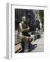 Statue in Quincy Market, Boston, Massachusetts, New England, USA-Amanda Hall-Framed Photographic Print