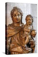 Statue in Saint Maurice's church, Lille, Nord, France-Godong-Stretched Canvas