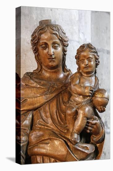 Statue in Saint Maurice's church, Lille, Nord, France-Godong-Stretched Canvas