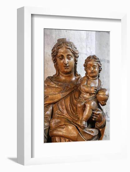 Statue in Saint Maurice's church, Lille, Nord, France-Godong-Framed Photographic Print