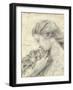 Statue in the Garden II-Megan Meagher-Framed Art Print