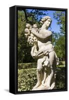 Statue in the Garden of the Four Seasons, Laguna Gloria, Austin, Texas-Randa Bishop-Framed Stretched Canvas