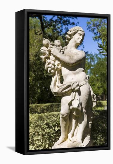Statue in the Garden of the Four Seasons, Laguna Gloria, Austin, Texas-Randa Bishop-Framed Stretched Canvas