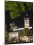 Statue in the Place Bellecour, Lyon, Rhone, France-Charles Bowman-Mounted Photographic Print