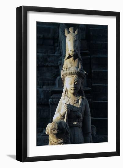 Statue in Vatsala Durga Temple-null-Framed Giclee Print