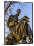 Statue Indro Montanelli in the Giardini Pubblici in Milan-enricocacciafotografie-Mounted Photographic Print