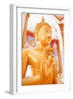 Statue, Karon Beach, Buddhist Temple, Phuket Island, Phuket, Thailand, Southeast Asia, Asia-Andrew Stewart-Framed Photographic Print