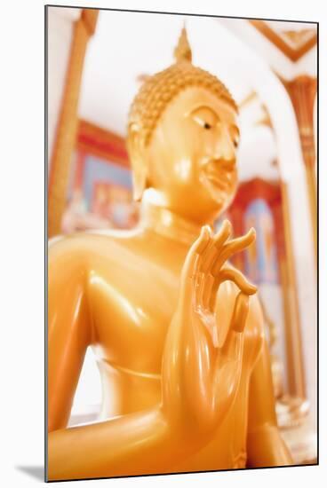 Statue, Karon Beach, Buddhist Temple, Phuket Island, Phuket, Thailand, Southeast Asia, Asia-Andrew Stewart-Mounted Photographic Print