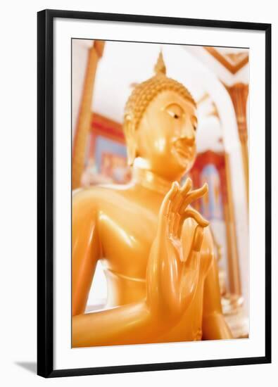 Statue, Karon Beach, Buddhist Temple, Phuket Island, Phuket, Thailand, Southeast Asia, Asia-Andrew Stewart-Framed Photographic Print