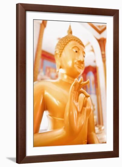 Statue, Karon Beach, Buddhist Temple, Phuket Island, Phuket, Thailand, Southeast Asia, Asia-Andrew Stewart-Framed Photographic Print