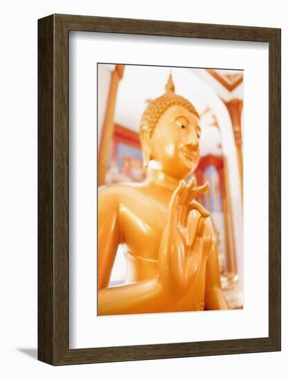 Statue, Karon Beach, Buddhist Temple, Phuket Island, Phuket, Thailand, Southeast Asia, Asia-Andrew Stewart-Framed Photographic Print